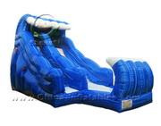 inflatable rainbow water slide